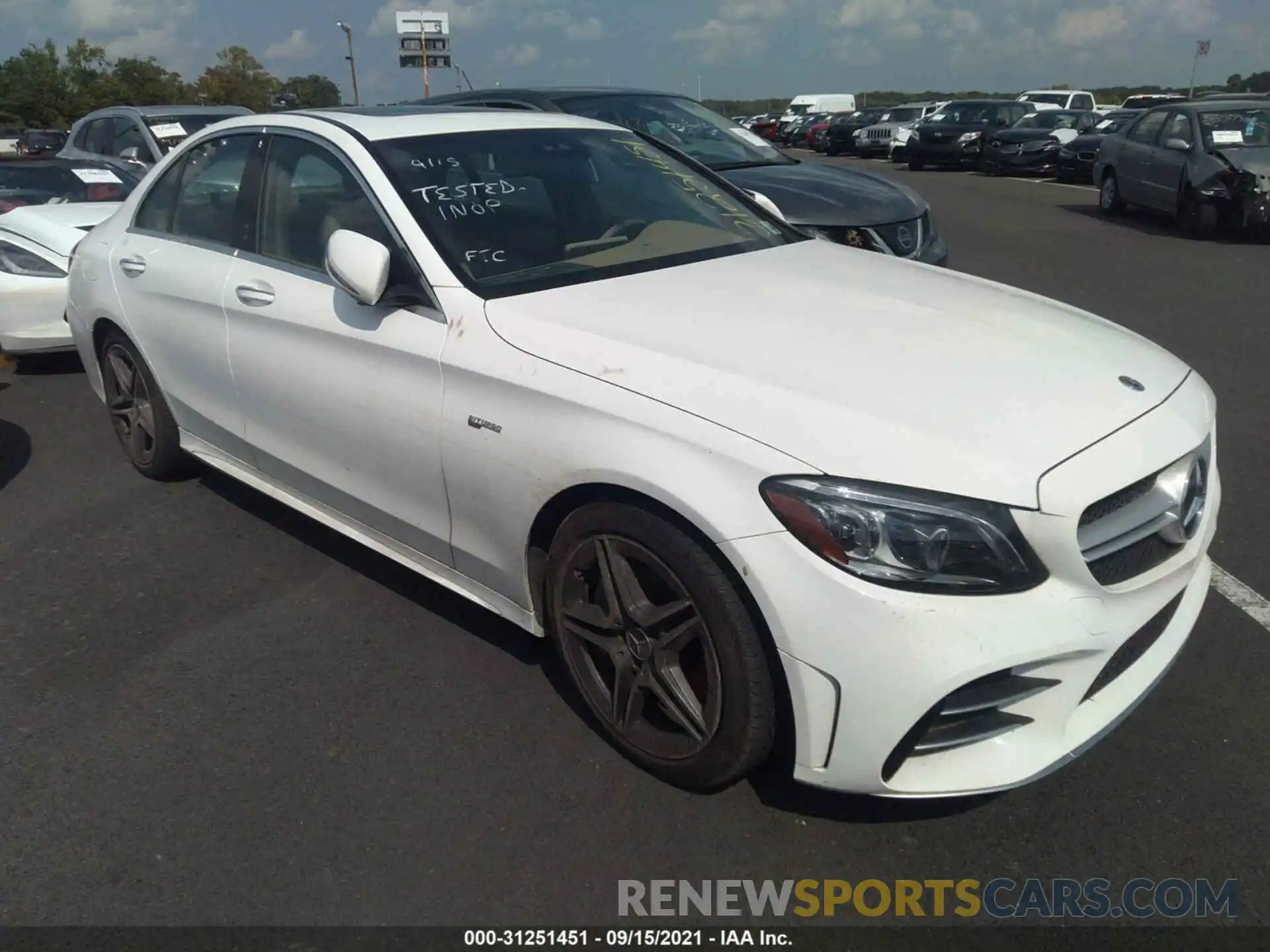 1 Photograph of a damaged car 55SWF6EB3LU330807 MERCEDES-BENZ C-CLASS 2020