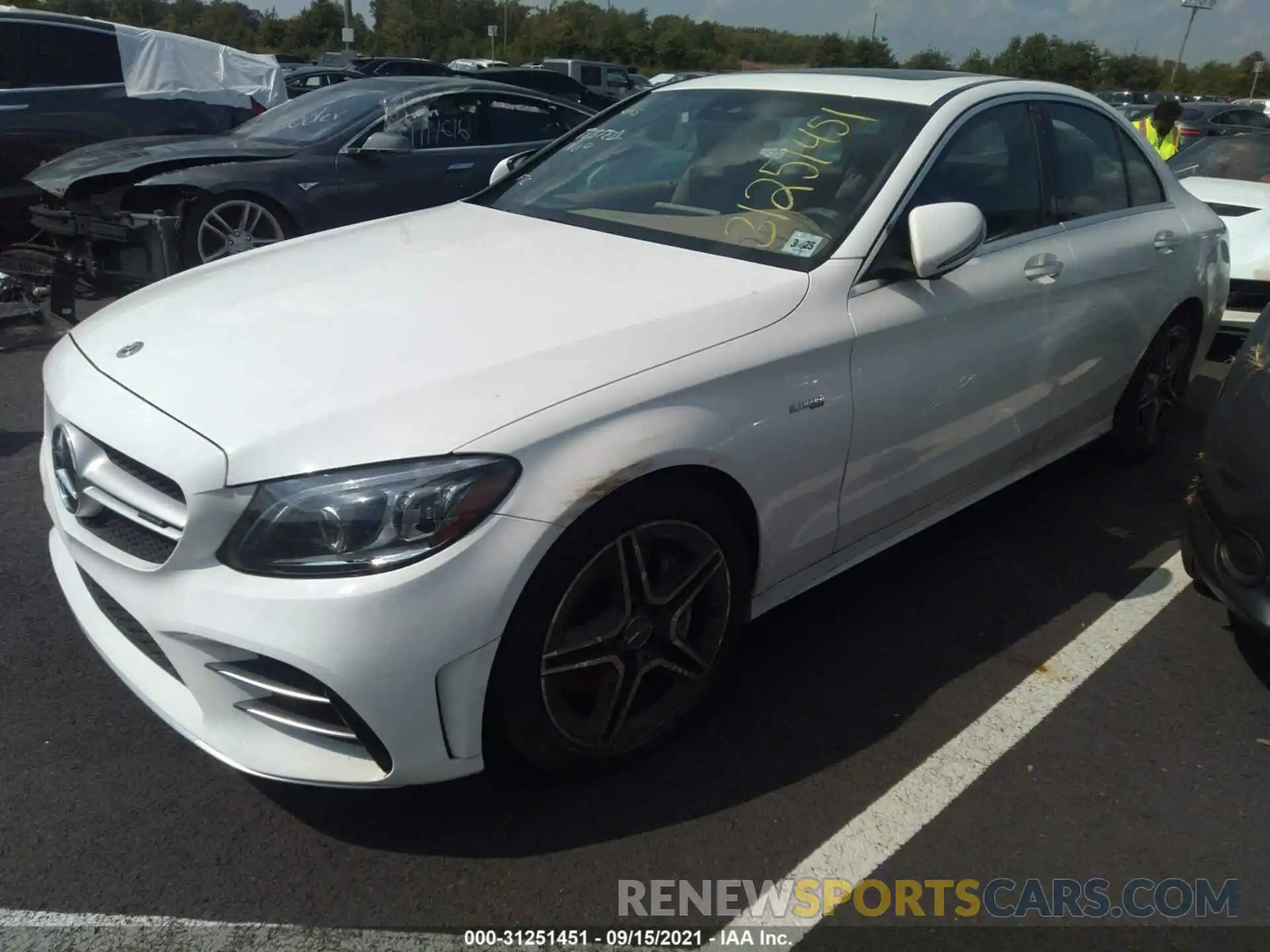 2 Photograph of a damaged car 55SWF6EB3LU330807 MERCEDES-BENZ C-CLASS 2020