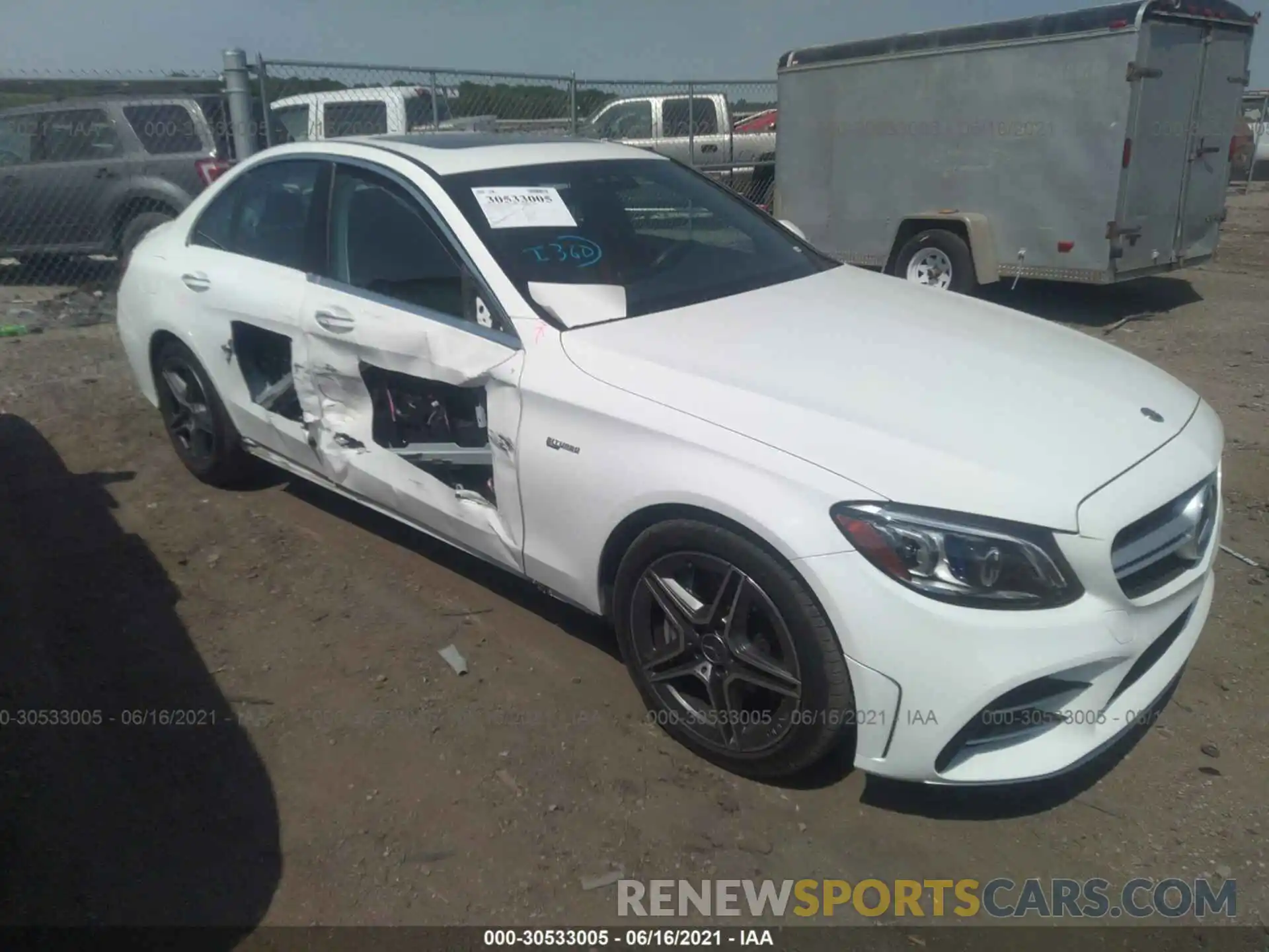 1 Photograph of a damaged car 55SWF6EB5LU330775 MERCEDES-BENZ C-CLASS 2020