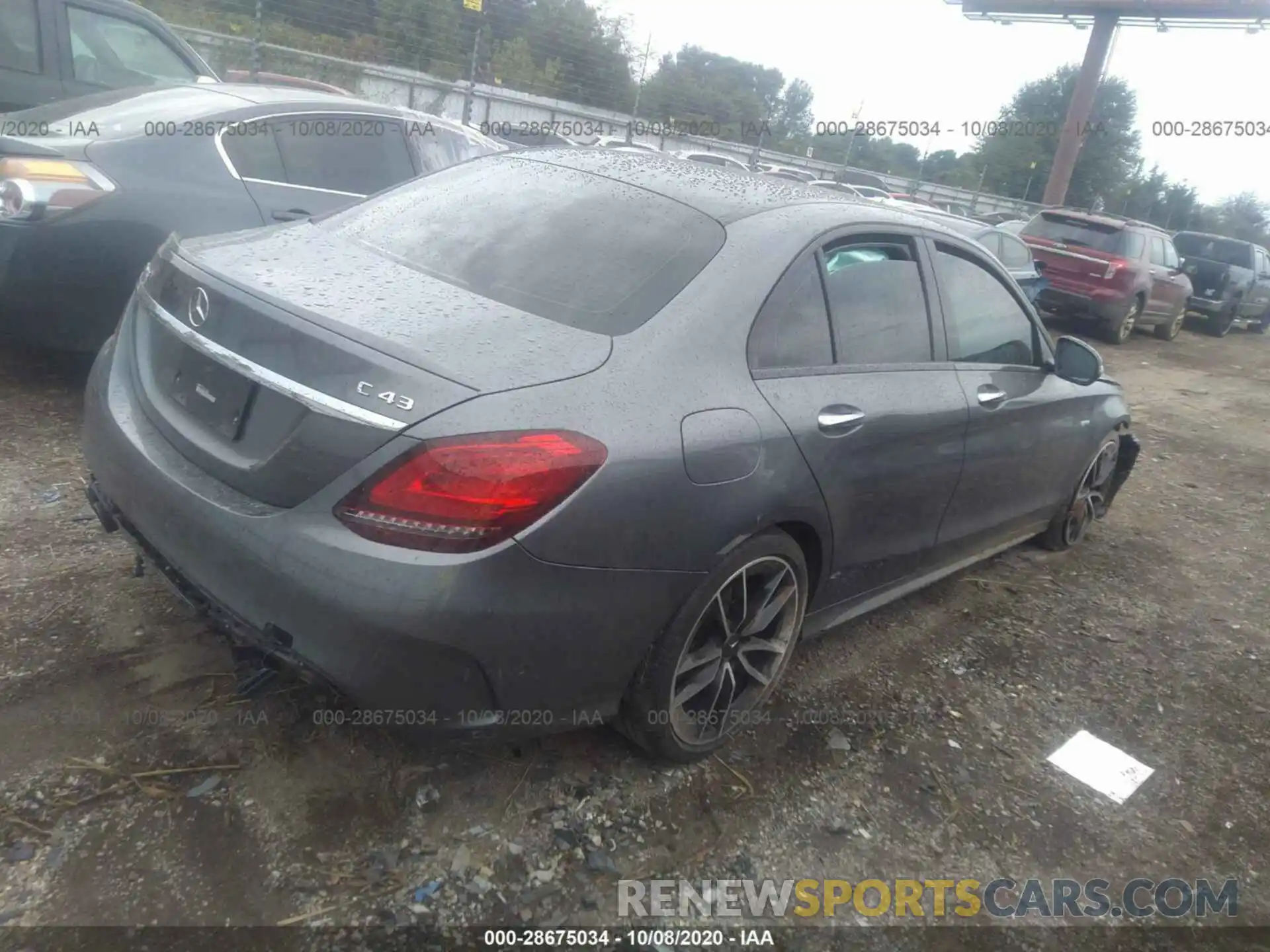 4 Фотография поврежденного автомобиля 55SWF6EBXLU333560 MERCEDES-BENZ C-CLASS 2020