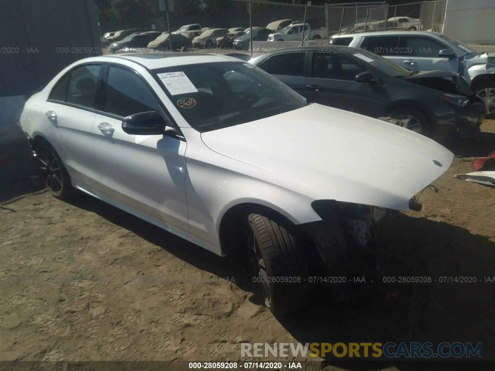 1 Photograph of a damaged car 55SWF8DB1LU323092 MERCEDES-BENZ C-CLASS 2020