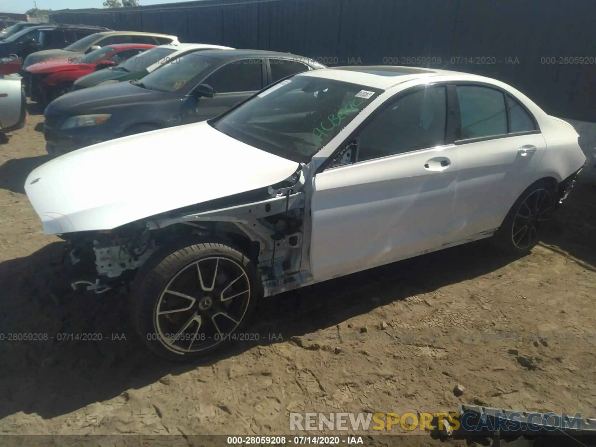 2 Photograph of a damaged car 55SWF8DB1LU323092 MERCEDES-BENZ C-CLASS 2020