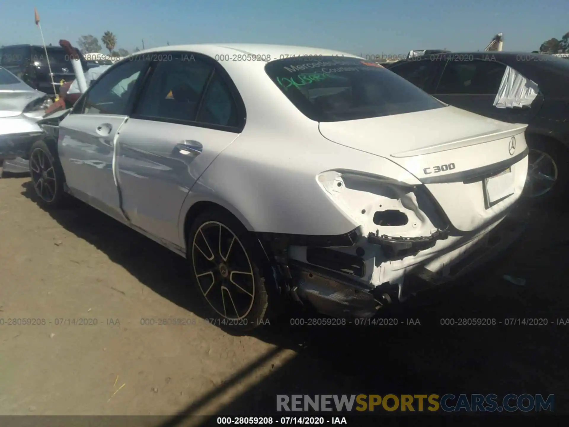 3 Photograph of a damaged car 55SWF8DB1LU323092 MERCEDES-BENZ C-CLASS 2020