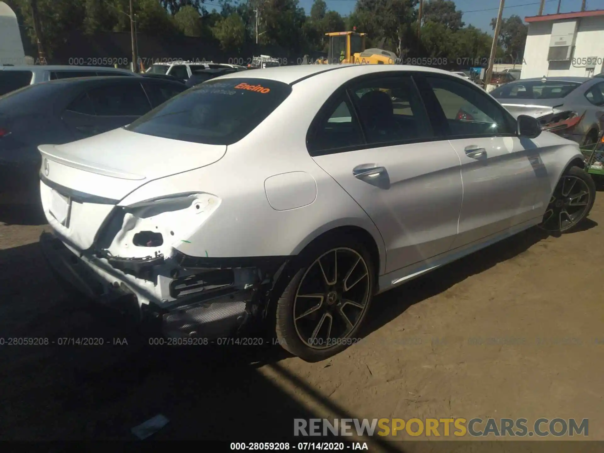 4 Photograph of a damaged car 55SWF8DB1LU323092 MERCEDES-BENZ C-CLASS 2020