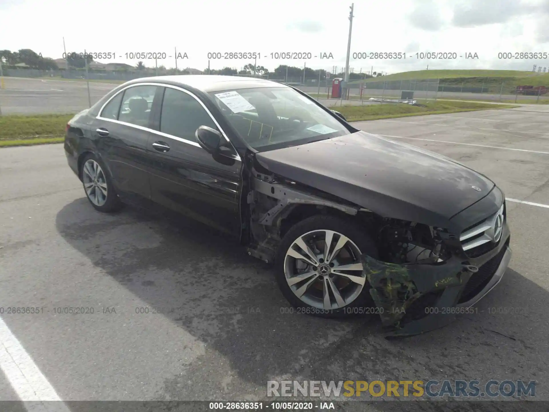 1 Photograph of a damaged car 55SWF8DB1LU324890 MERCEDES-BENZ C-CLASS 2020