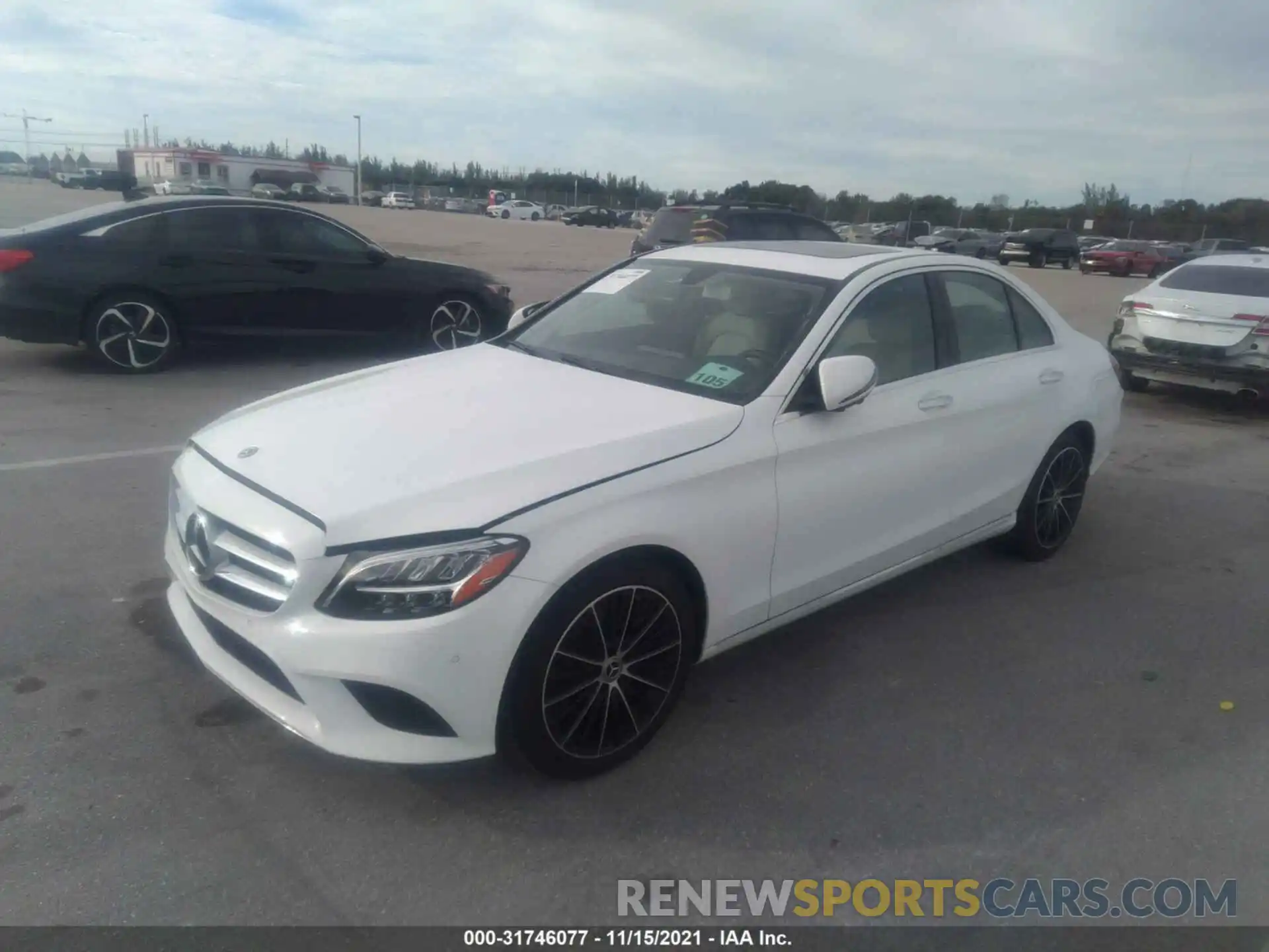 2 Photograph of a damaged car 55SWF8DB1LU329619 MERCEDES-BENZ C-CLASS 2020