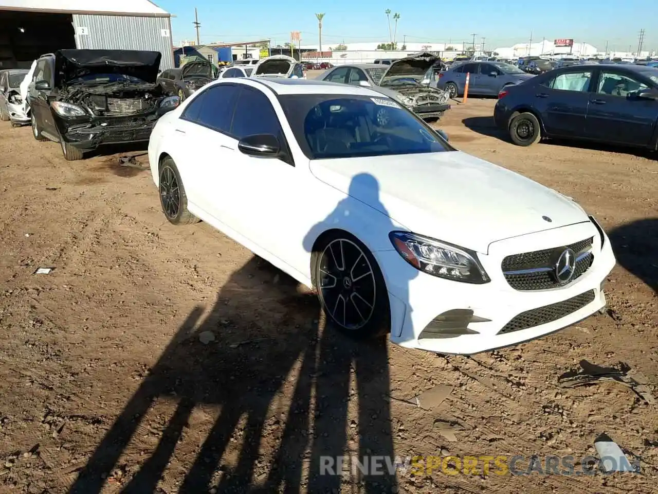 1 Photograph of a damaged car 55SWF8DB1LU332679 MERCEDES-BENZ C-CLASS 2020