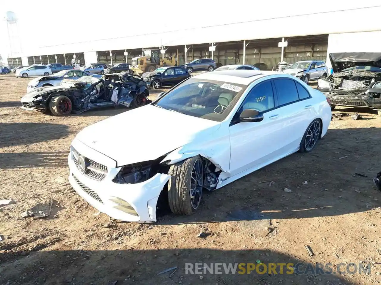 2 Photograph of a damaged car 55SWF8DB1LU332679 MERCEDES-BENZ C-CLASS 2020