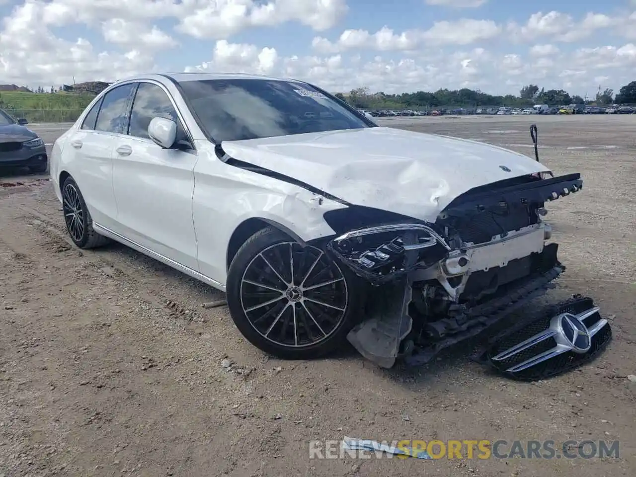 1 Photograph of a damaged car 55SWF8DB2LU329094 MERCEDES-BENZ C-CLASS 2020