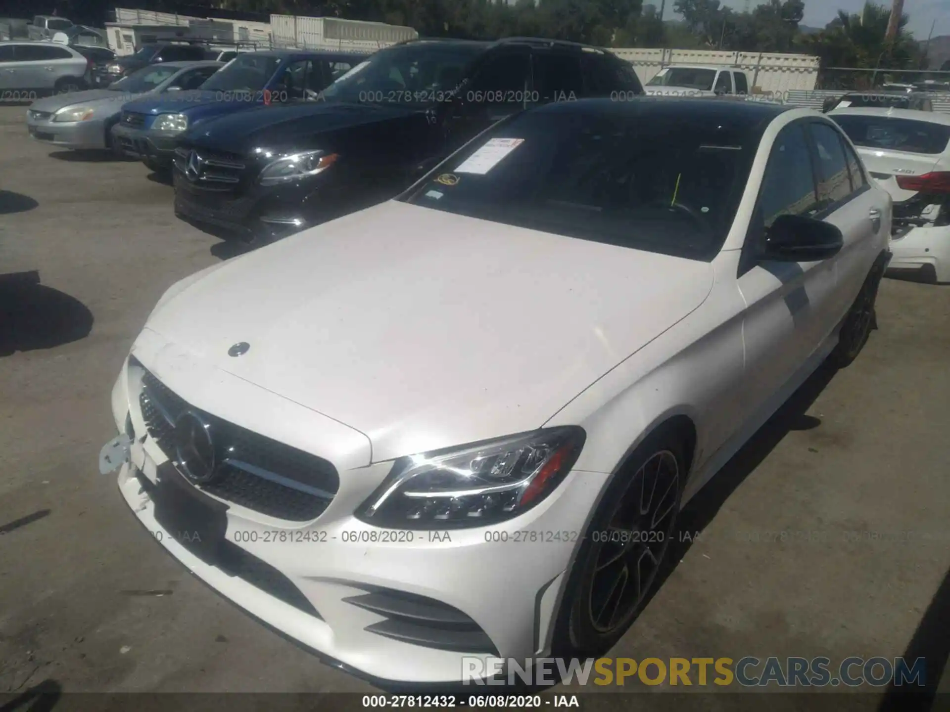 2 Photograph of a damaged car 55SWF8DB3LU323594 MERCEDES-BENZ C-CLASS 2020