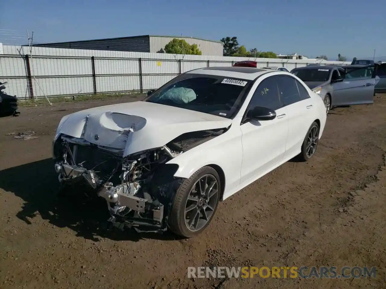 2 Photograph of a damaged car 55SWF8DB3LU329931 MERCEDES-BENZ C-CLASS 2020