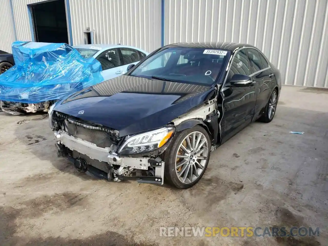 2 Photograph of a damaged car 55SWF8DB4LU330666 MERCEDES-BENZ C-CLASS 2020