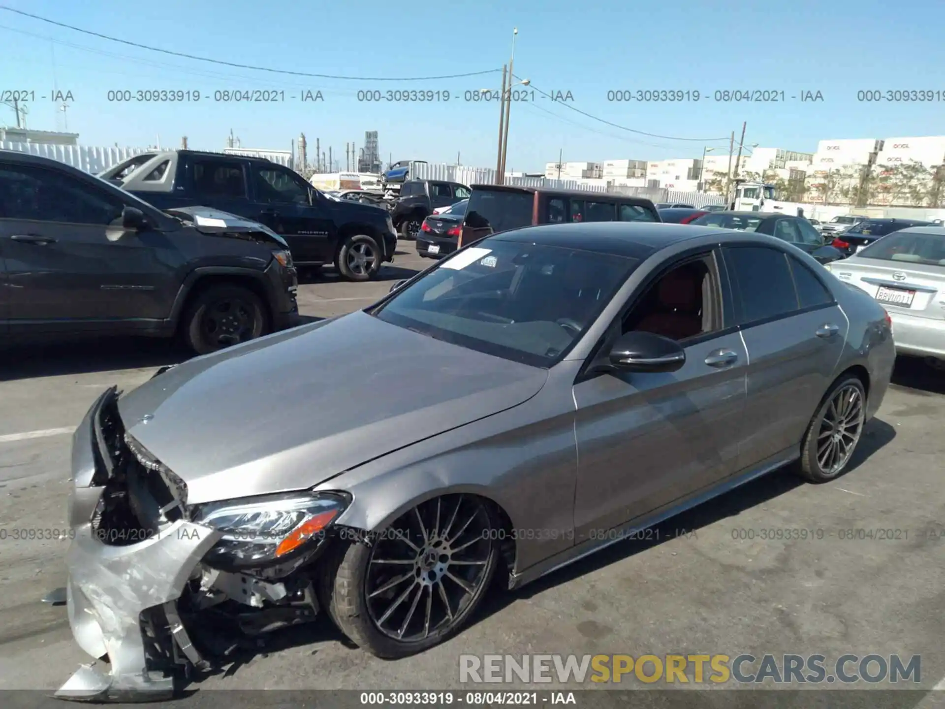 2 Photograph of a damaged car 55SWF8DB5LU323998 MERCEDES-BENZ C-CLASS 2020