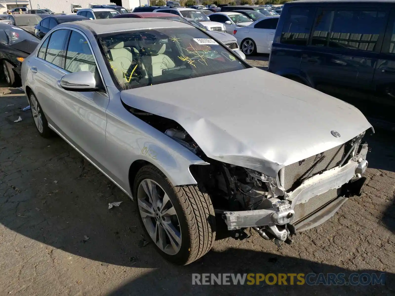 1 Photograph of a damaged car 55SWF8DB6LU323363 MERCEDES-BENZ C CLASS 2020