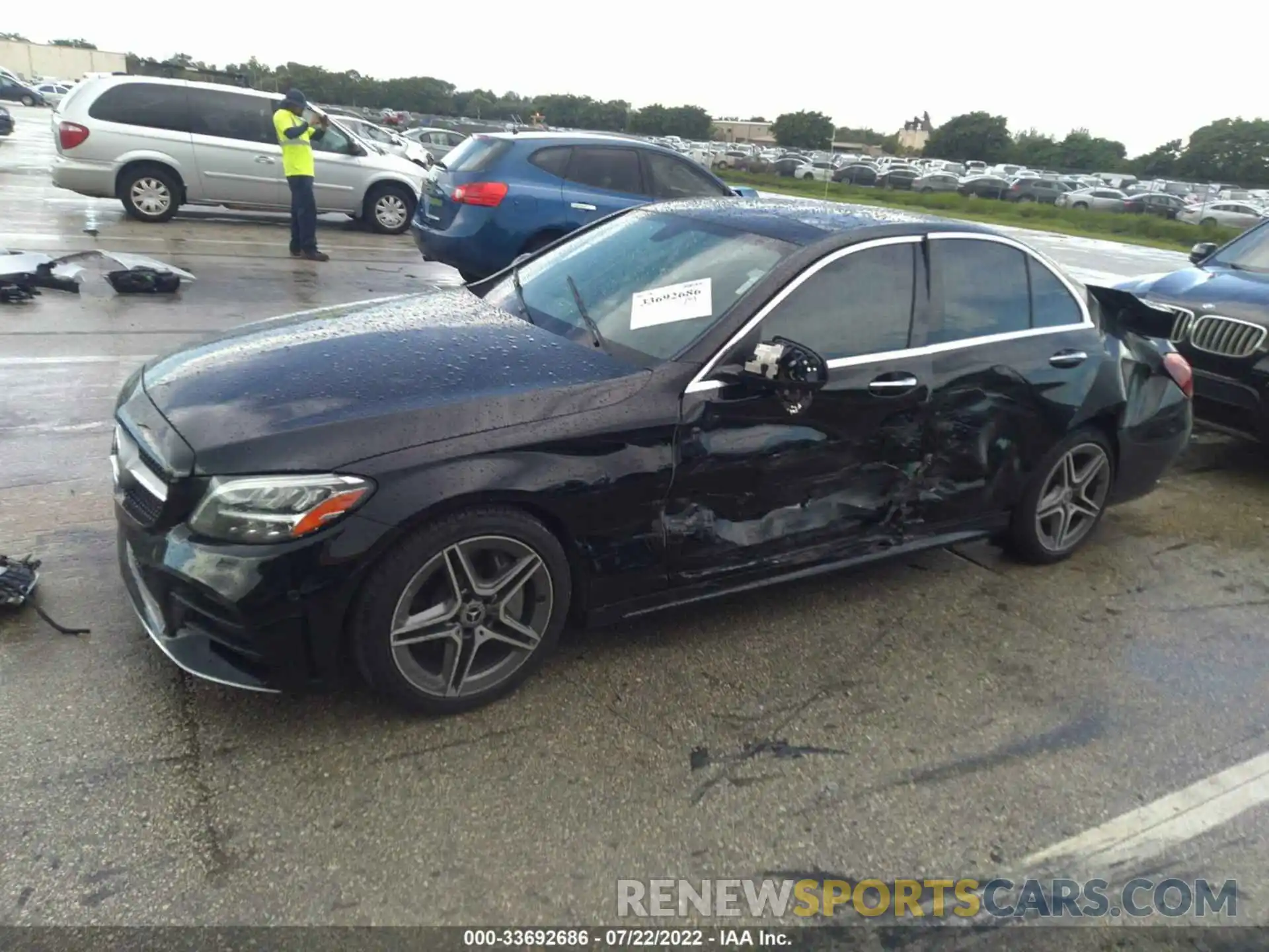 2 Photograph of a damaged car 55SWF8DB6LU323511 MERCEDES-BENZ C-CLASS 2020