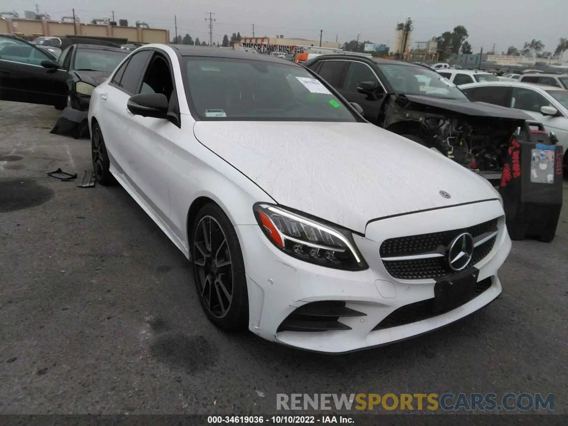 1 Photograph of a damaged car 55SWF8DB6LU324478 MERCEDES-BENZ C-CLASS 2020