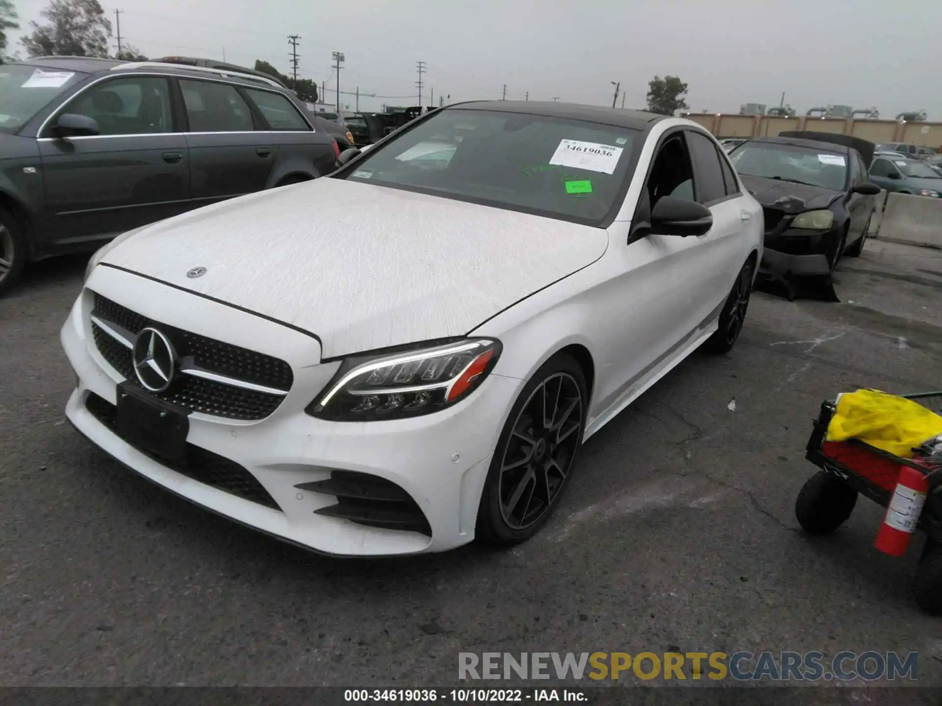 2 Photograph of a damaged car 55SWF8DB6LU324478 MERCEDES-BENZ C-CLASS 2020