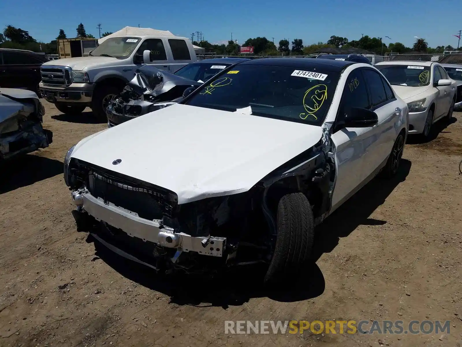 2 Photograph of a damaged car 55SWF8DB6LU325923 MERCEDES-BENZ C-CLASS 2020