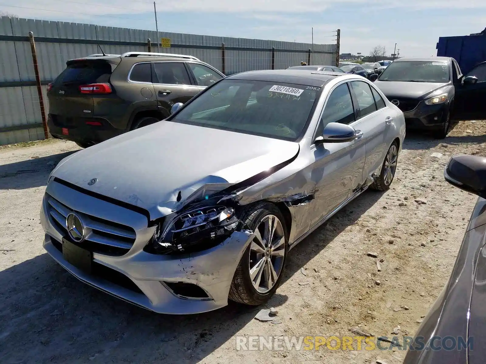 2 Photograph of a damaged car 55SWF8DB6LU327431 MERCEDES-BENZ C CLASS 2020