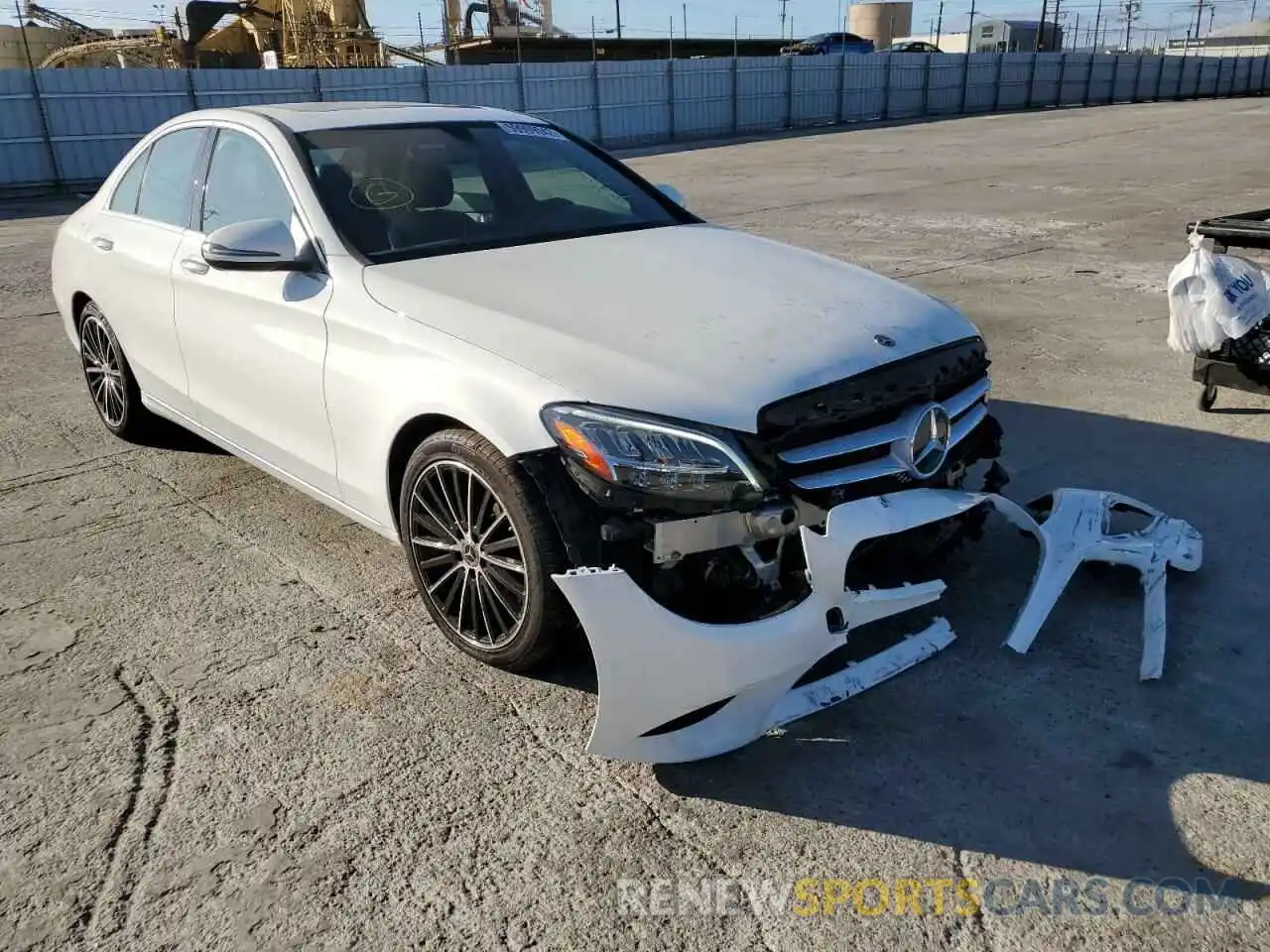 1 Photograph of a damaged car 55SWF8DB6LU329423 MERCEDES-BENZ C-CLASS 2020