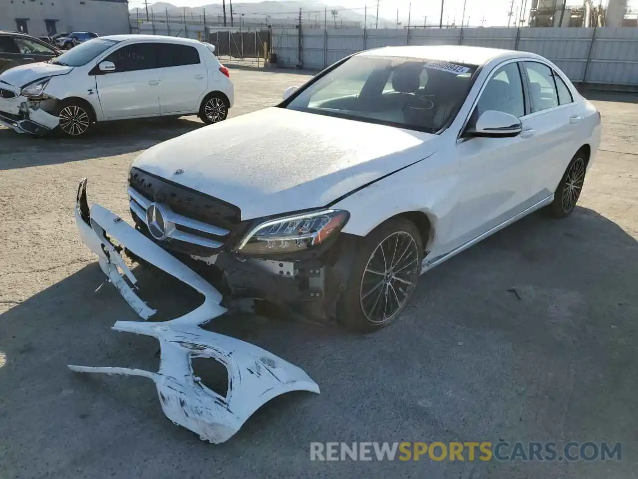 2 Photograph of a damaged car 55SWF8DB6LU329423 MERCEDES-BENZ C-CLASS 2020