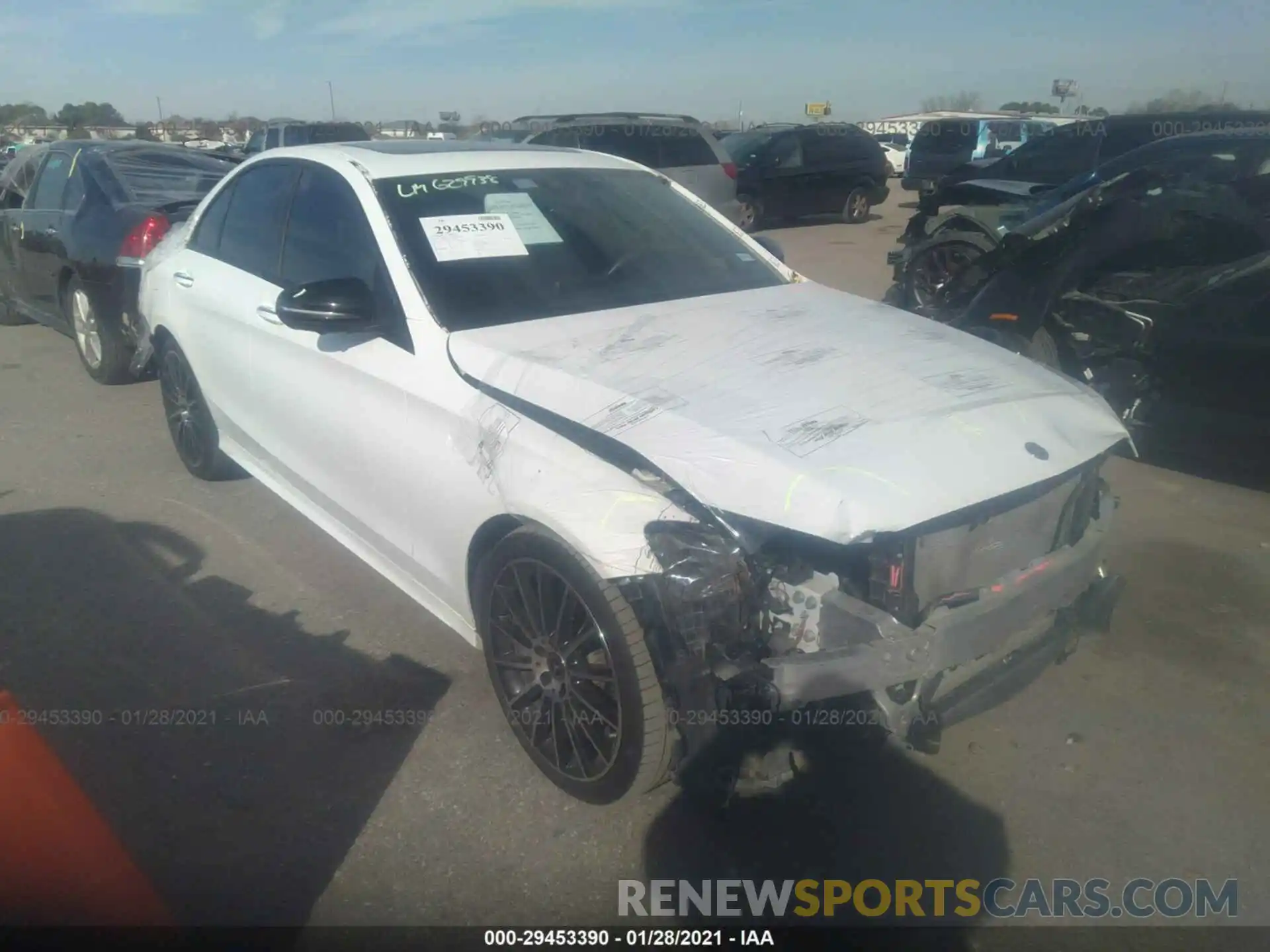 1 Photograph of a damaged car 55SWF8DB7LU325770 MERCEDES-BENZ C-CLASS 2020