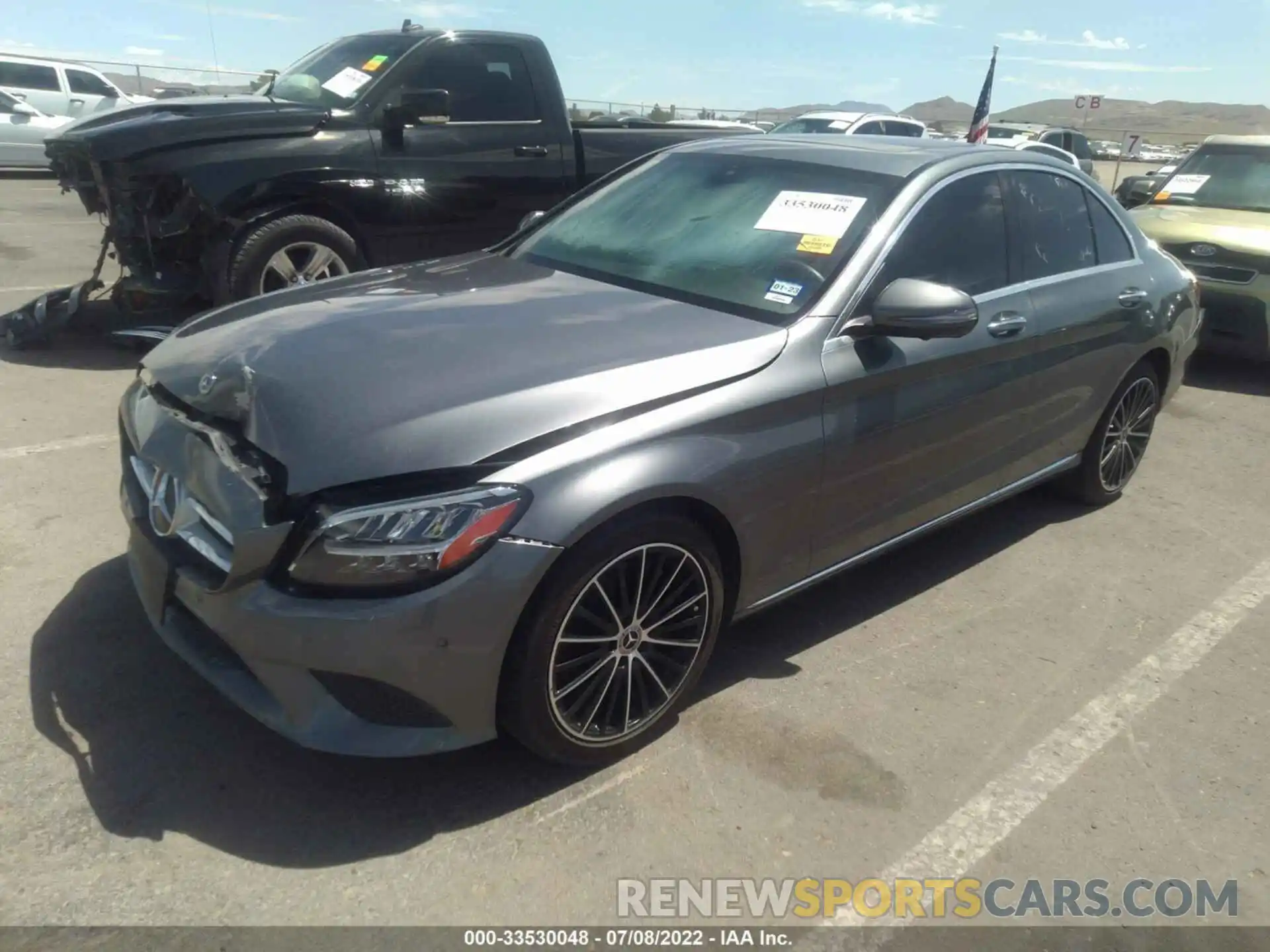 2 Photograph of a damaged car 55SWF8DB7LU328491 MERCEDES-BENZ C-CLASS 2020