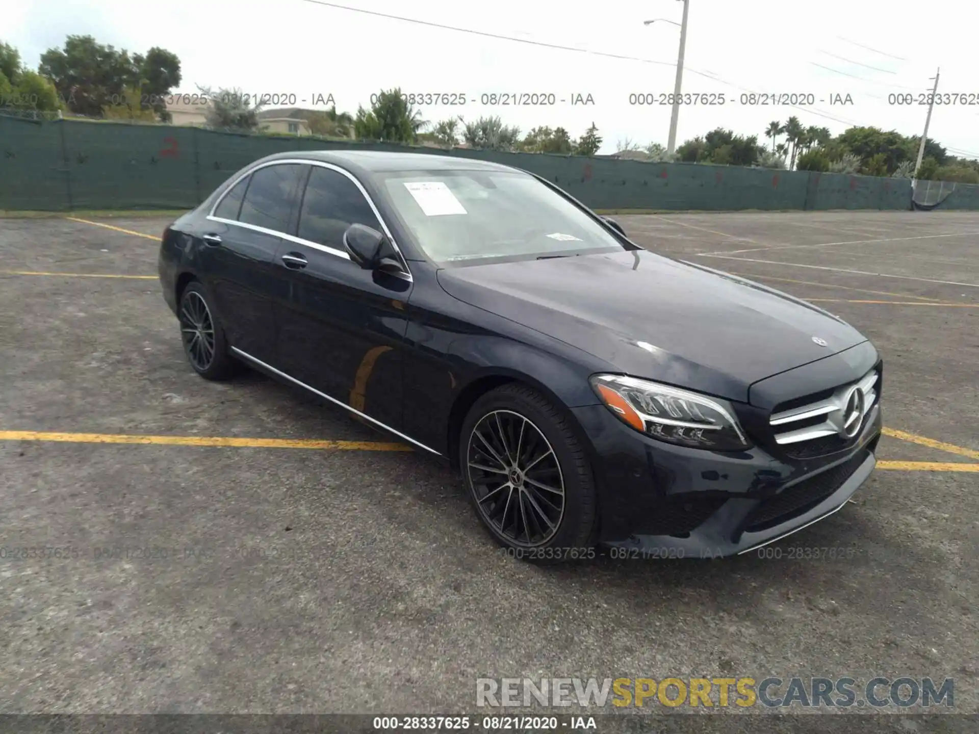 1 Photograph of a damaged car 55SWF8DB8LU329908 MERCEDES-BENZ C-CLASS 2020