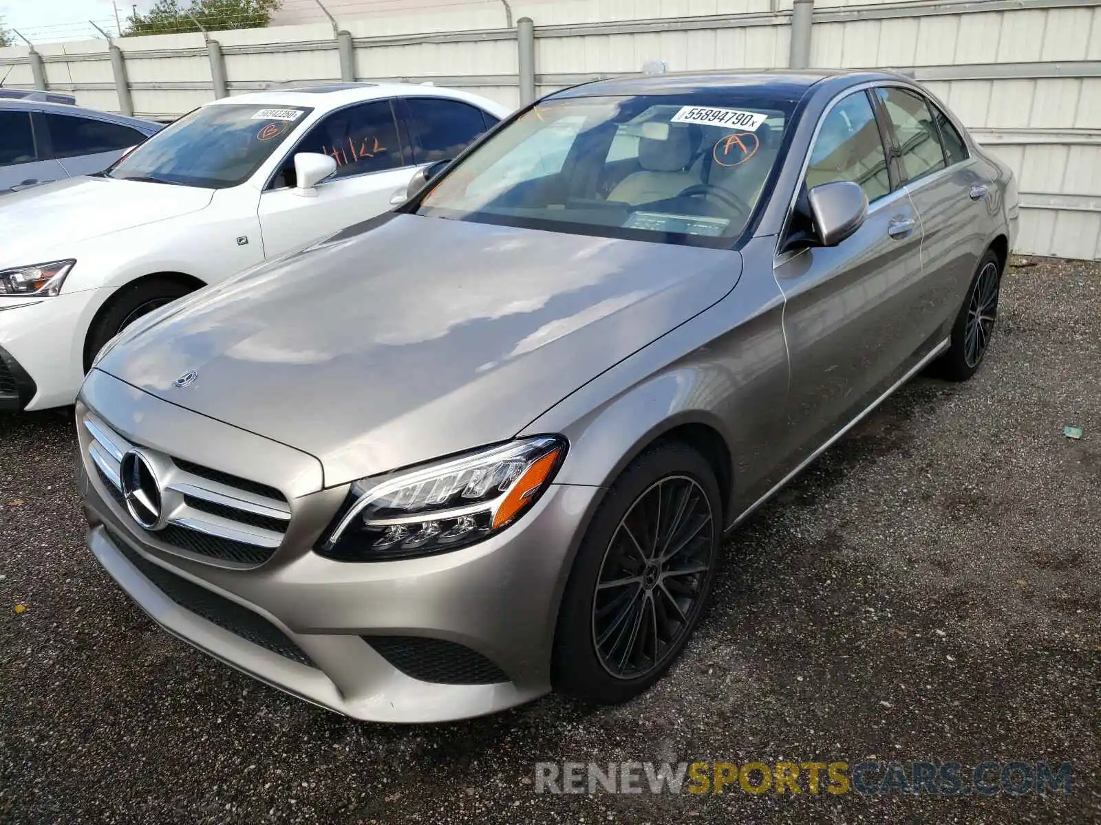 2 Photograph of a damaged car 55SWF8DB9LU323759 MERCEDES-BENZ C CLASS 2020