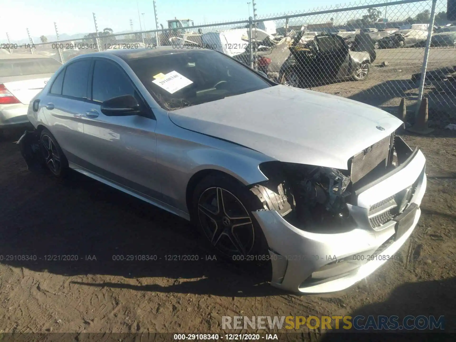 1 Photograph of a damaged car 55SWF8DB9LU326855 MERCEDES-BENZ C-CLASS 2020