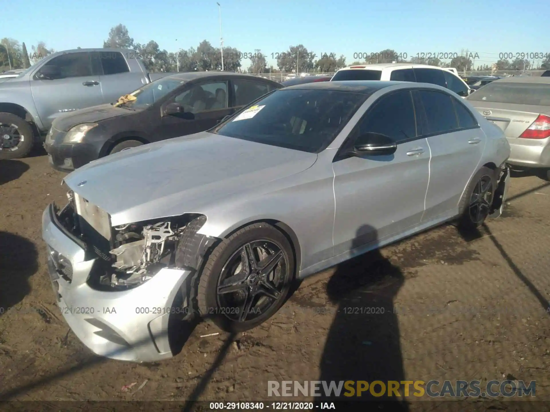 2 Photograph of a damaged car 55SWF8DB9LU326855 MERCEDES-BENZ C-CLASS 2020