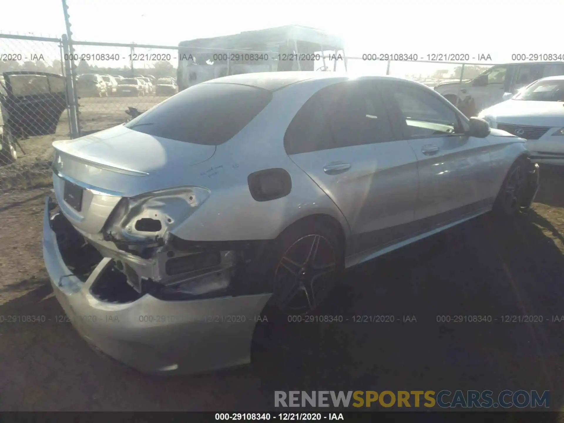 4 Photograph of a damaged car 55SWF8DB9LU326855 MERCEDES-BENZ C-CLASS 2020