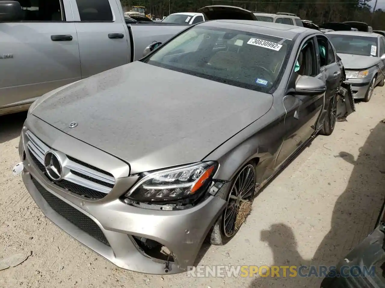 2 Photograph of a damaged car 55SWF8DB9LU327164 MERCEDES-BENZ C-CLASS 2020