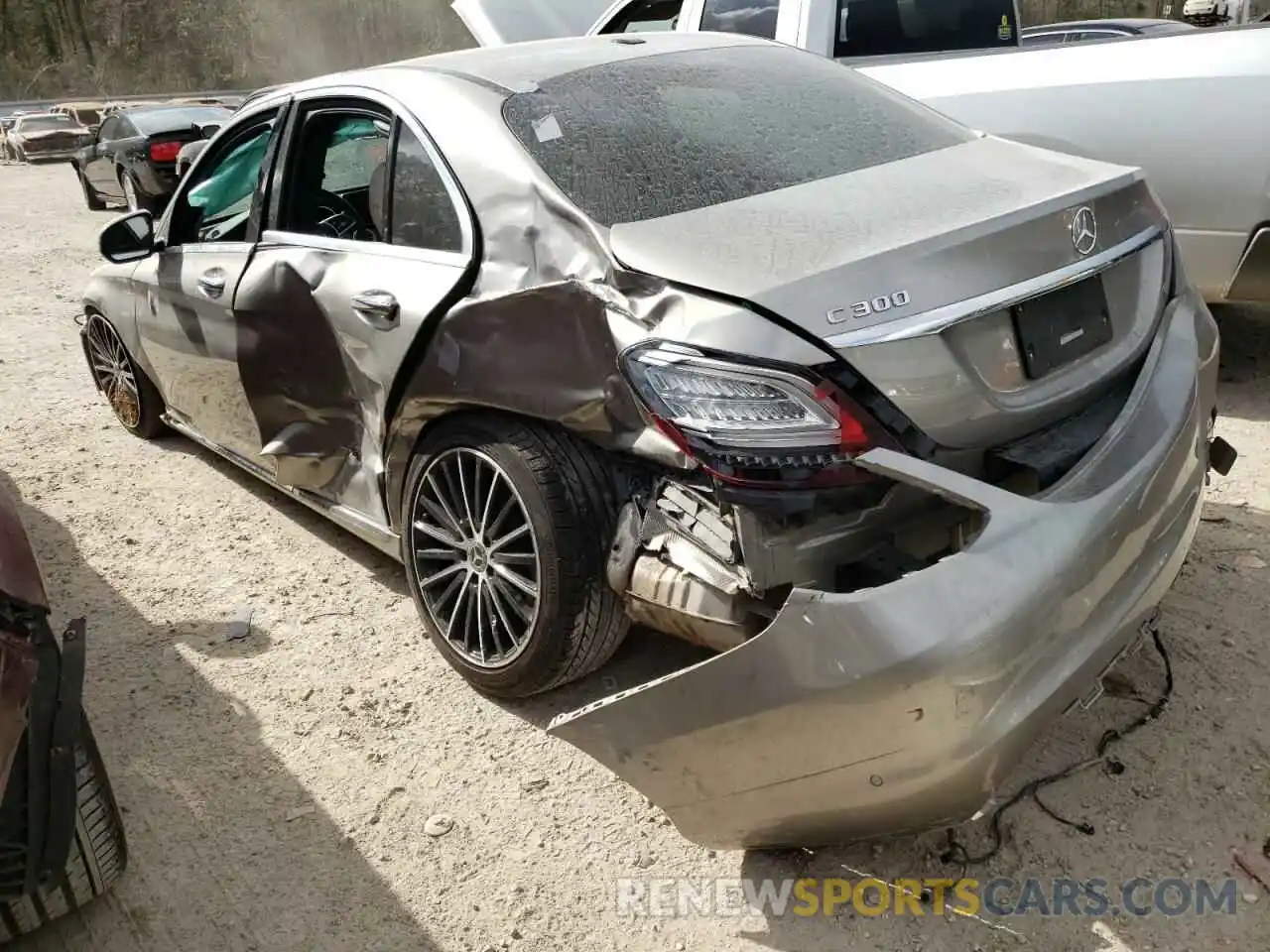 3 Photograph of a damaged car 55SWF8DB9LU327164 MERCEDES-BENZ C-CLASS 2020