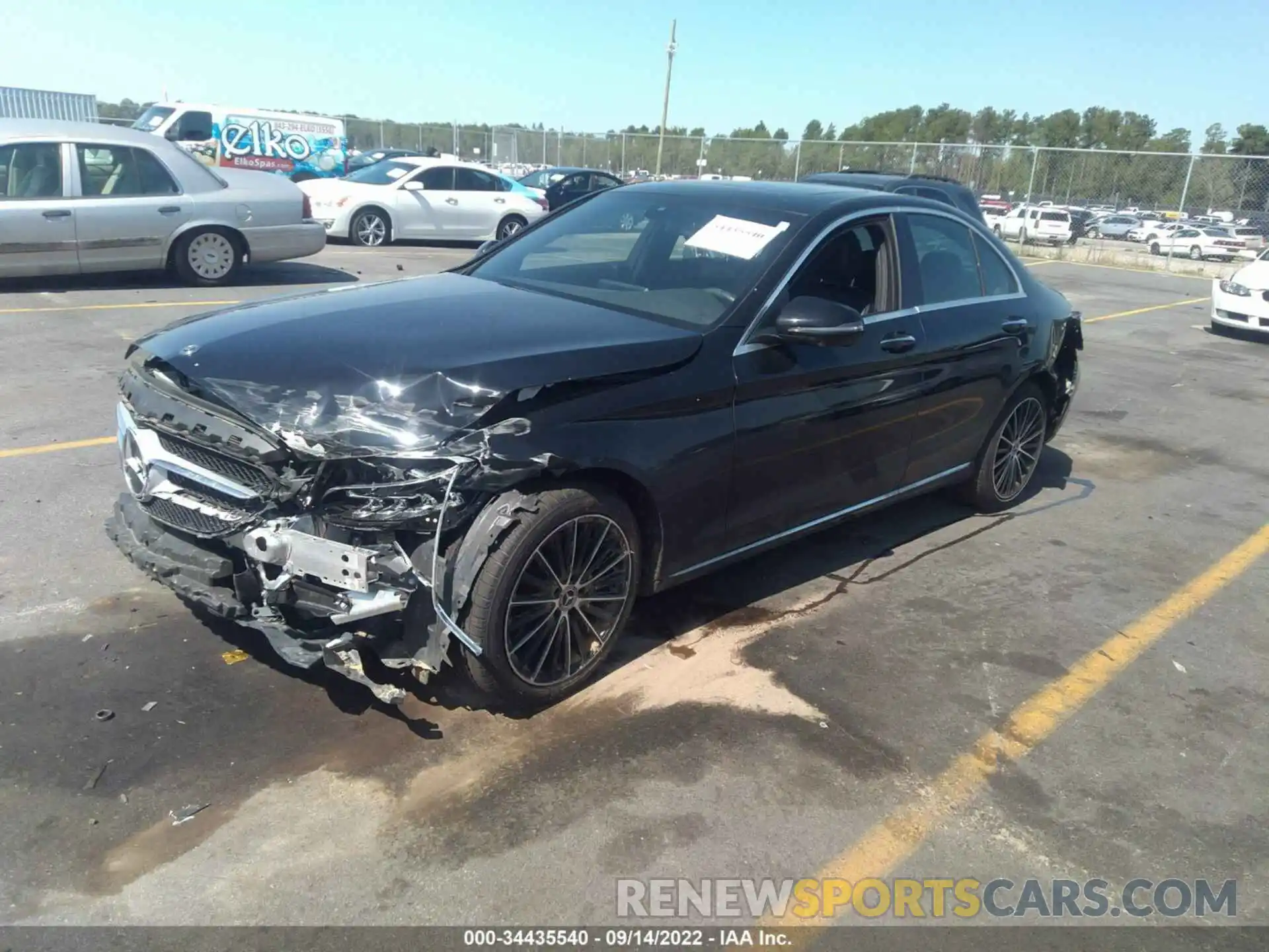 2 Photograph of a damaged car 55SWF8DBXLU323446 MERCEDES-BENZ C-CLASS 2020