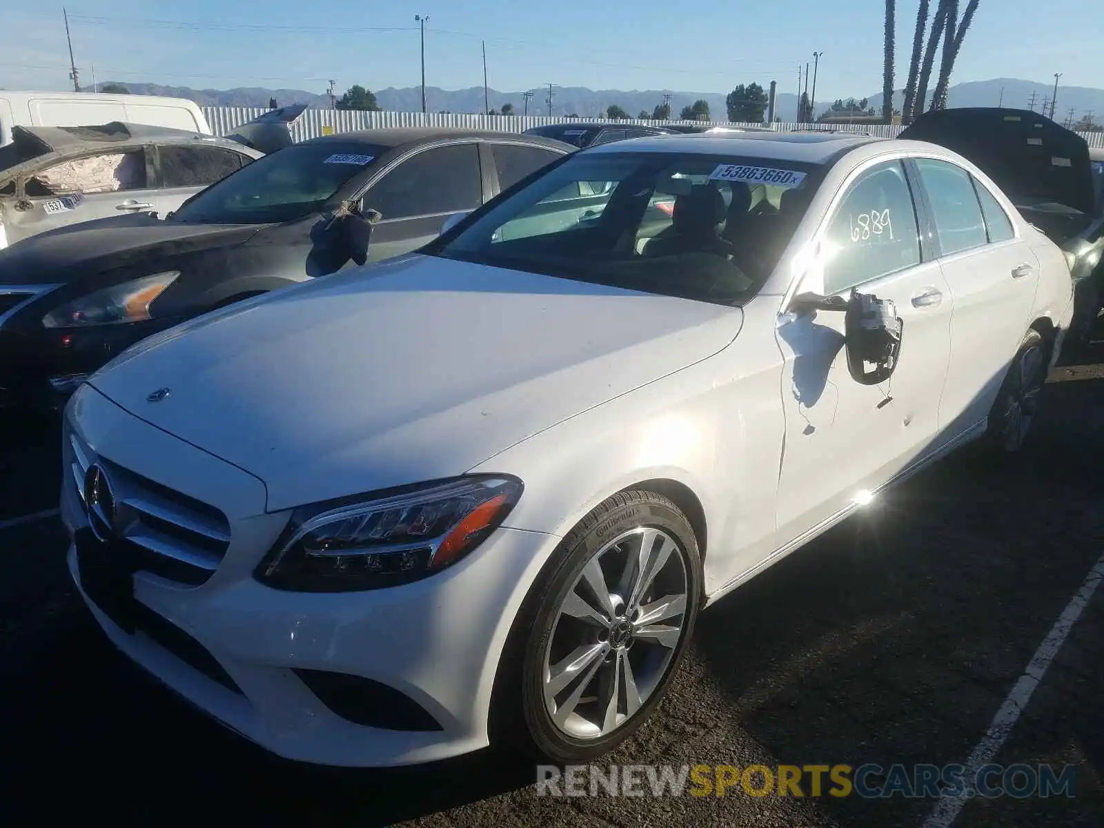 2 Photograph of a damaged car 55SWF8DBXLU323950 MERCEDES-BENZ C CLASS 2020