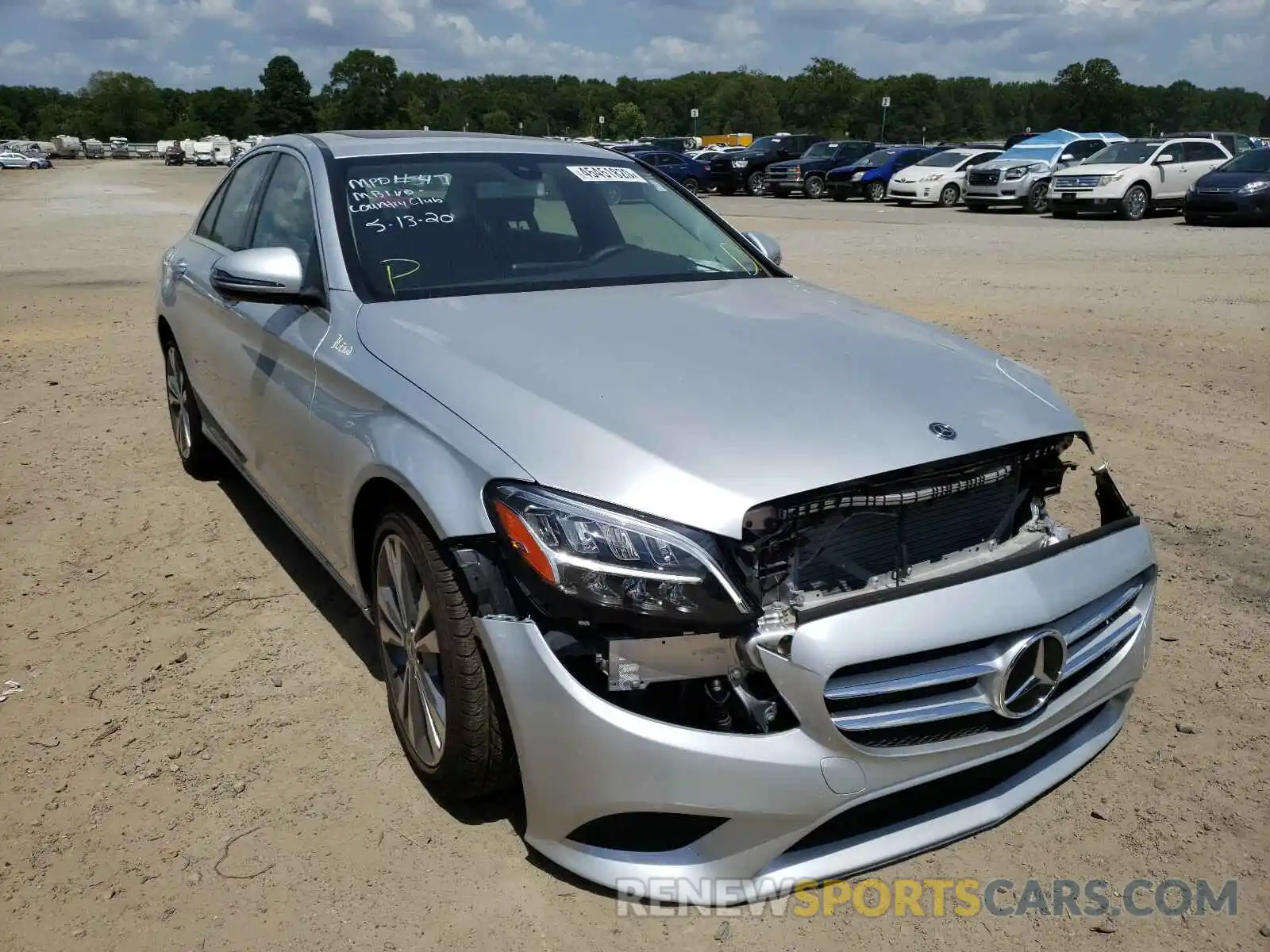 1 Photograph of a damaged car 55SWF8DBXLU324743 MERCEDES-BENZ C CLASS 2020