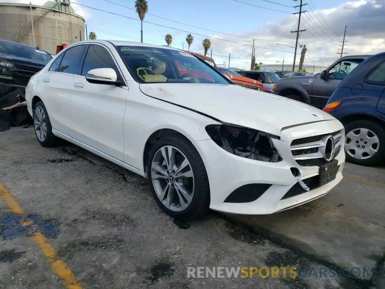 1 Photograph of a damaged car 55SWF8DBXLU325827 MERCEDES-BENZ C-CLASS 2020