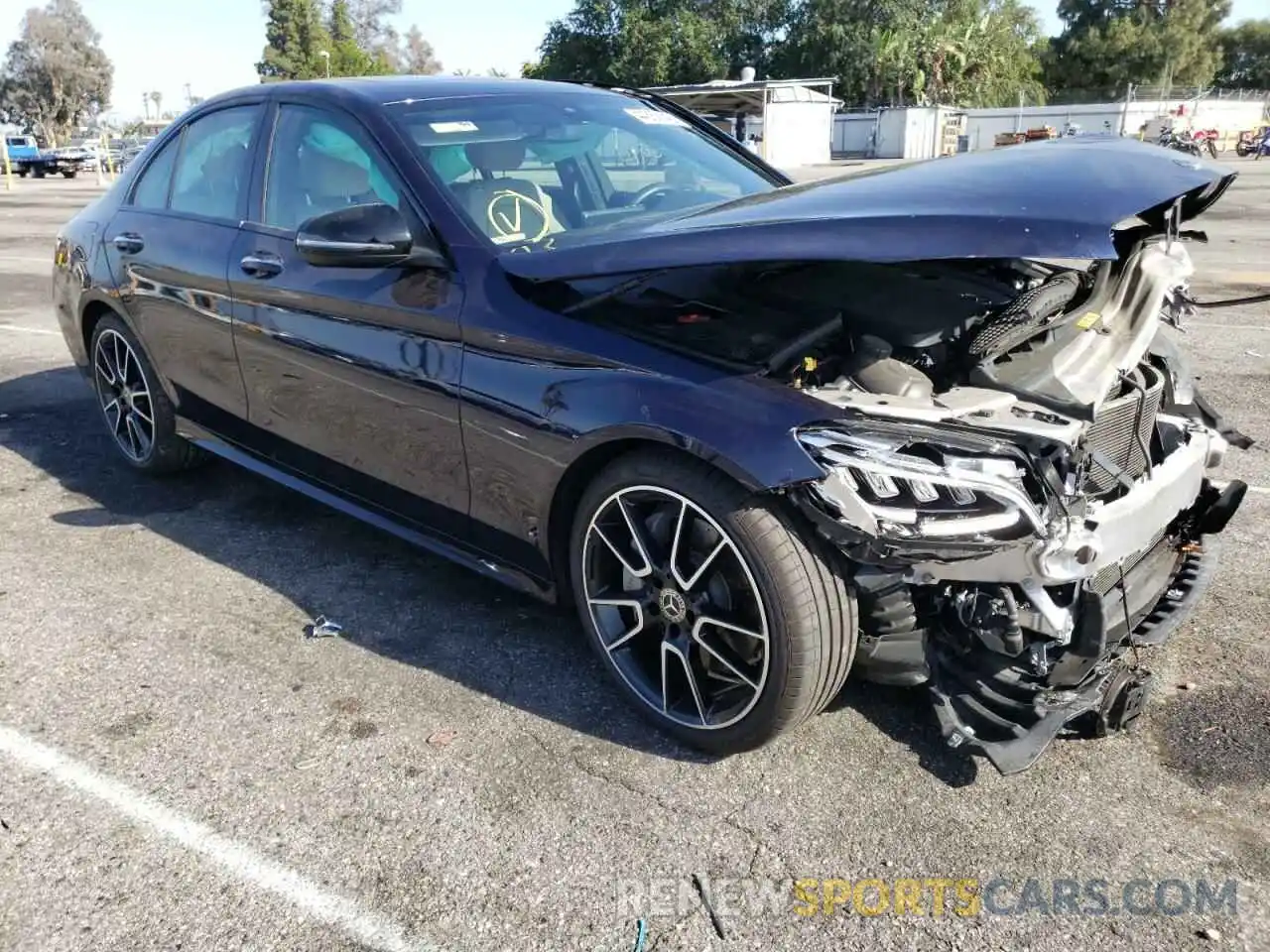 1 Photograph of a damaged car 55SWF8DBXLU328727 MERCEDES-BENZ C-CLASS 2020