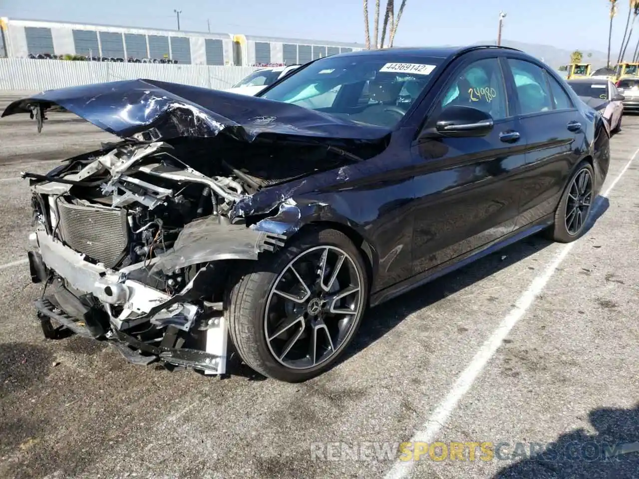 2 Photograph of a damaged car 55SWF8DBXLU328727 MERCEDES-BENZ C-CLASS 2020