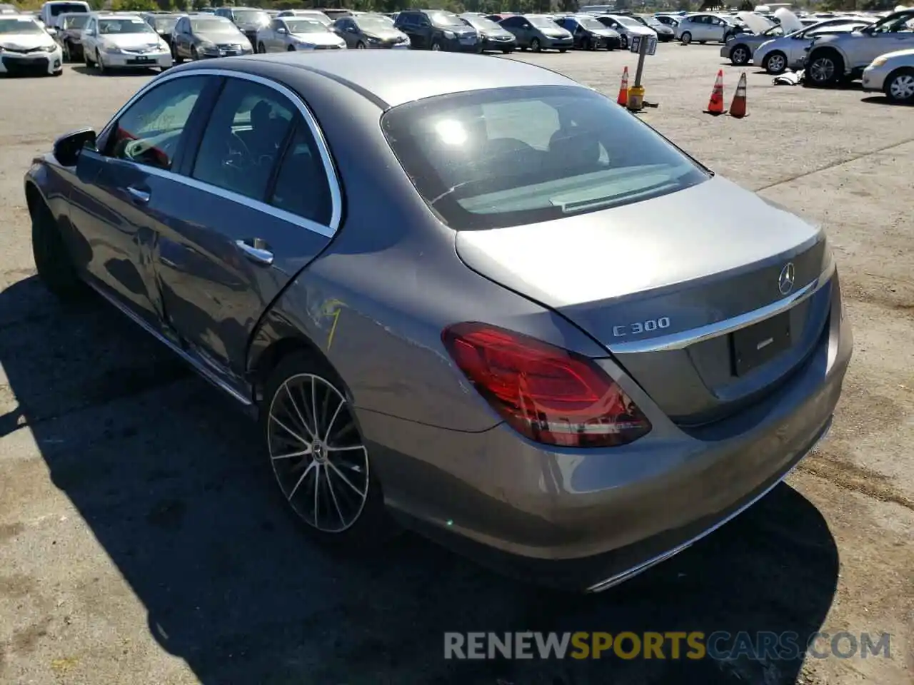 3 Photograph of a damaged car 55SWF8DBXLU328985 MERCEDES-BENZ C-CLASS 2020