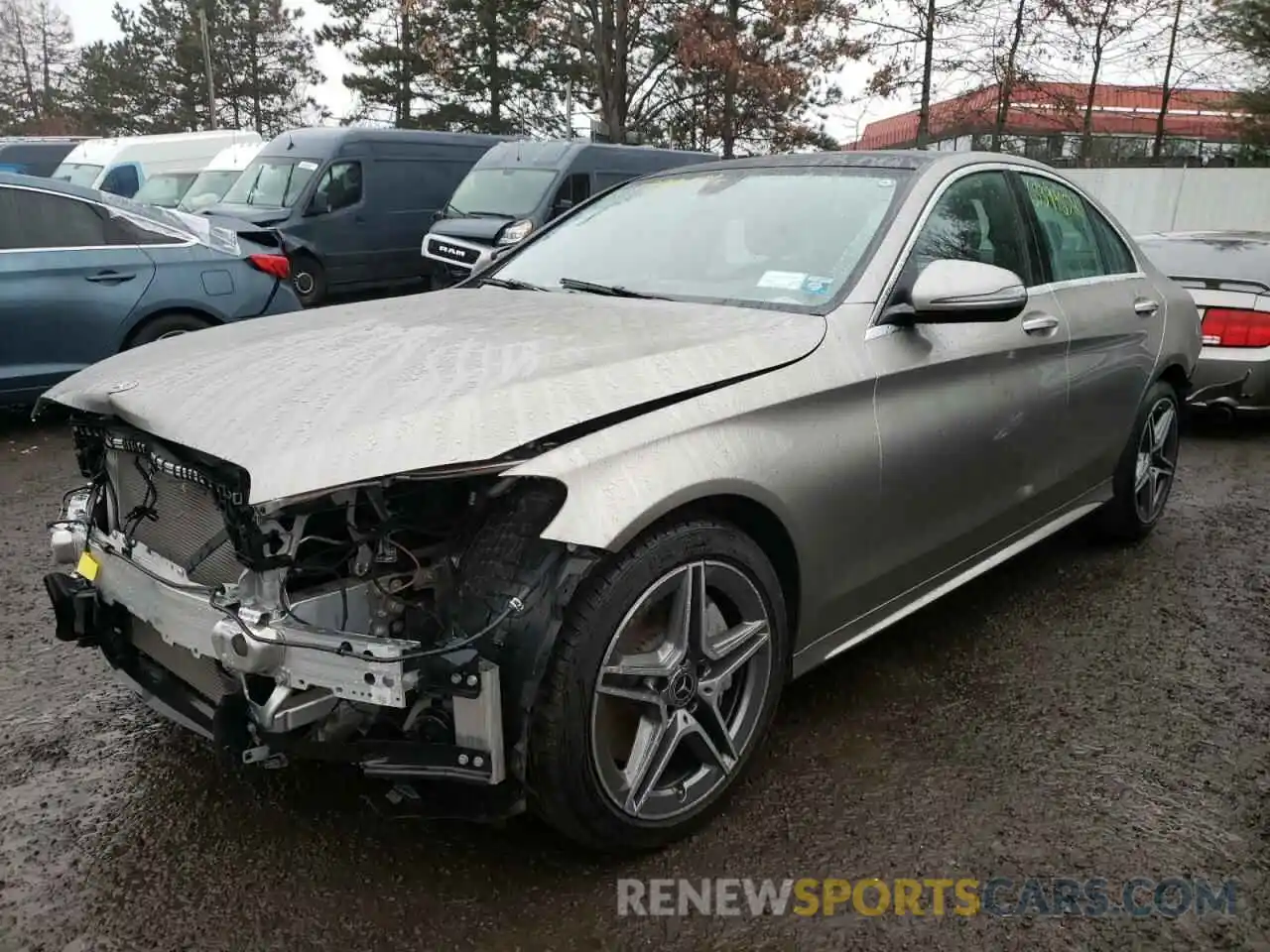 2 Photograph of a damaged car 55SWF8EB0LU327830 MERCEDES-BENZ C-CLASS 2020