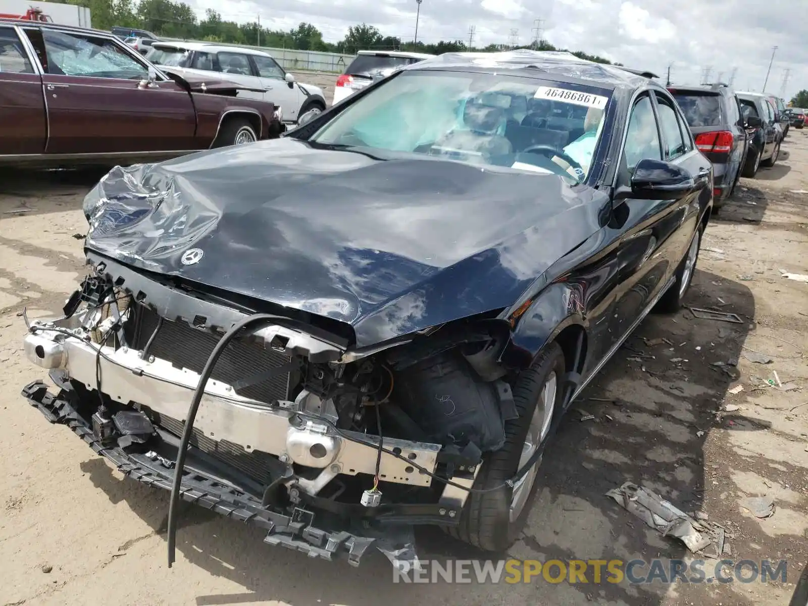 2 Photograph of a damaged car 55SWF8EB1LU327464 MERCEDES-BENZ C-CLASS 2020