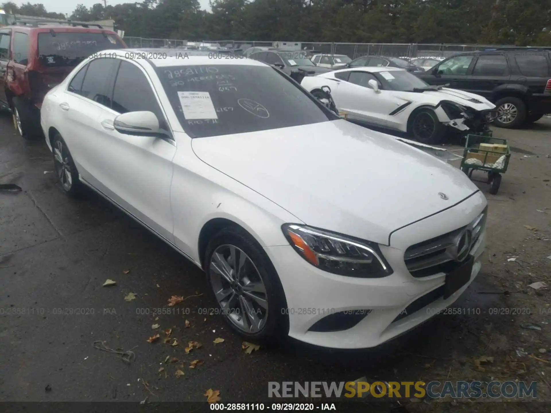 1 Photograph of a damaged car 55SWF8EB1LU327528 MERCEDES-BENZ C-CLASS 2020