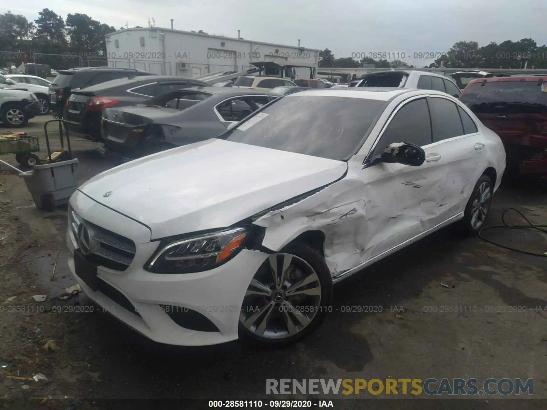 2 Photograph of a damaged car 55SWF8EB1LU327528 MERCEDES-BENZ C-CLASS 2020