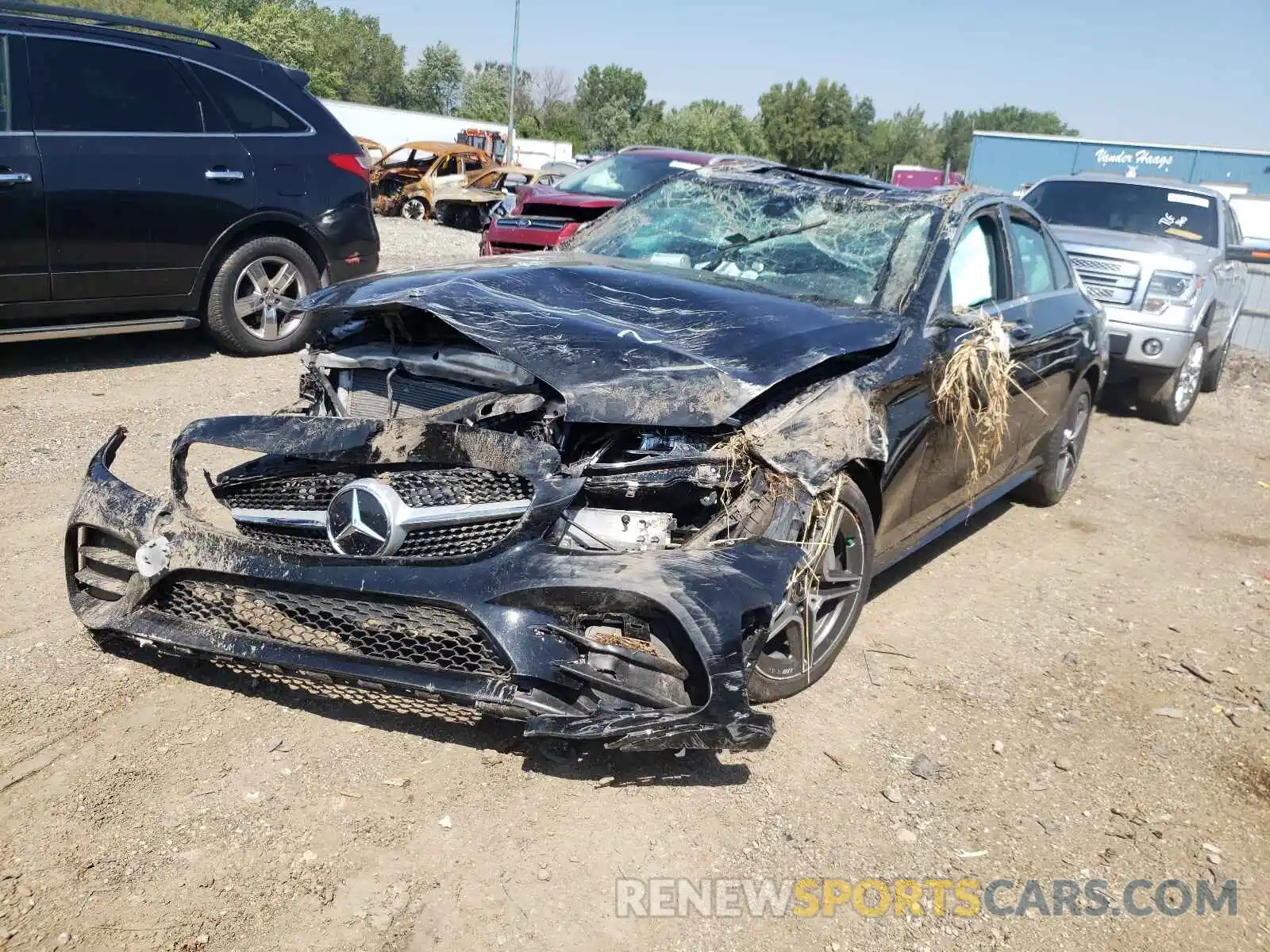 2 Photograph of a damaged car 55SWF8EB1LU332695 MERCEDES-BENZ C-CLASS 2020