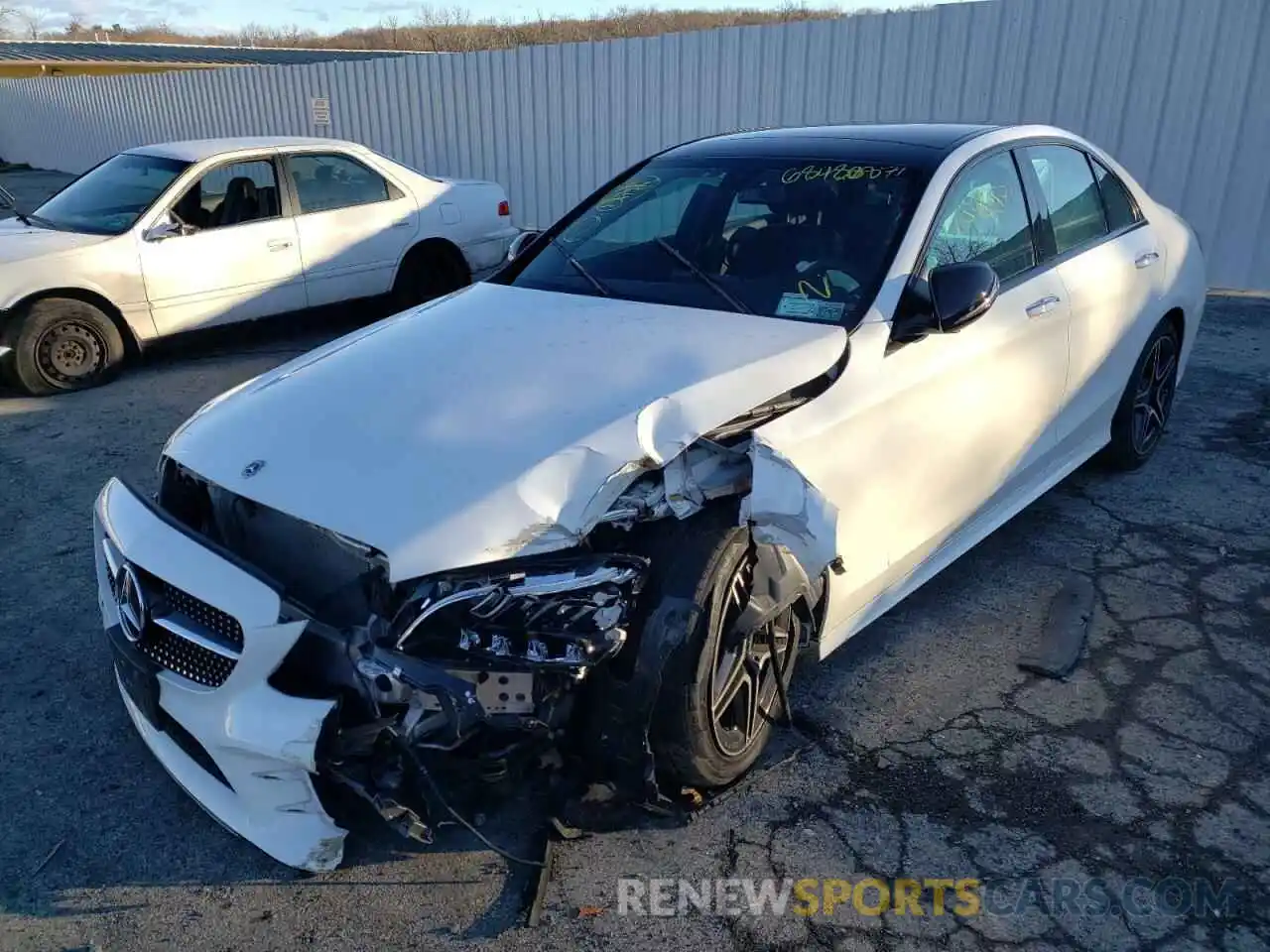 2 Photograph of a damaged car 55SWF8EB1LU333135 MERCEDES-BENZ C-CLASS 2020