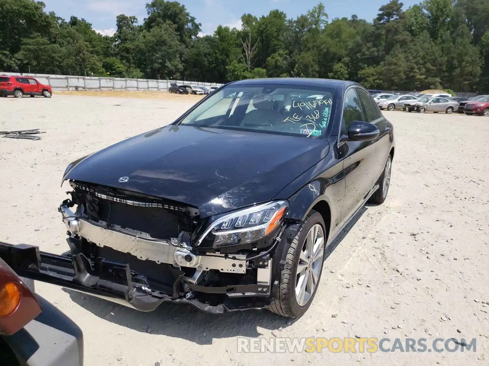 2 Photograph of a damaged car 55SWF8EB2LU325299 MERCEDES-BENZ C-CLASS 2020