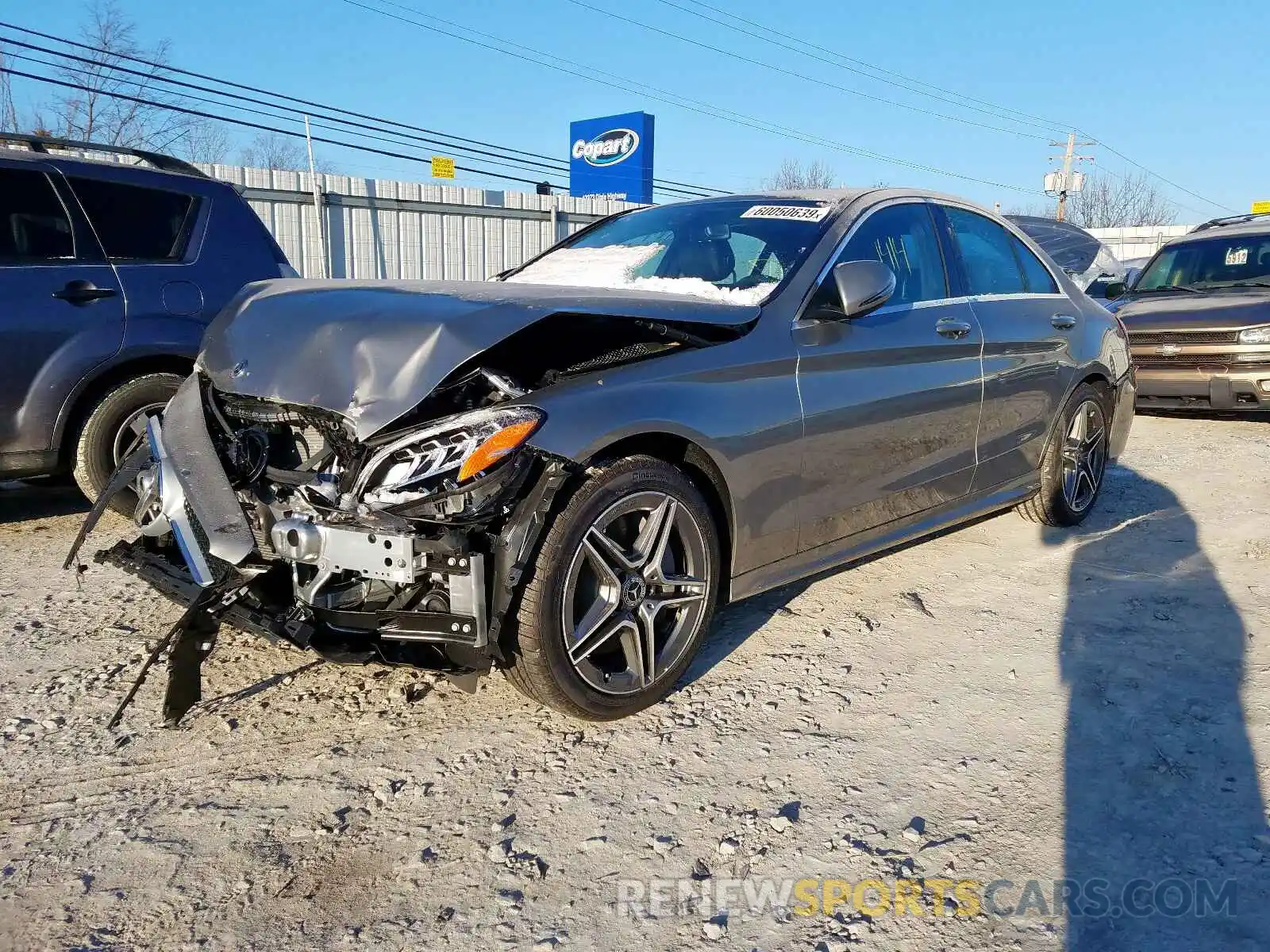 2 Photograph of a damaged car 55SWF8EB2LU325819 MERCEDES-BENZ C CLASS 2020