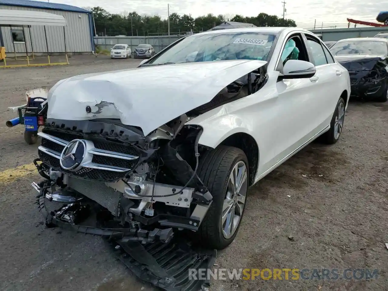 2 Photograph of a damaged car 55SWF8EB2LU325965 MERCEDES-BENZ C-CLASS 2020